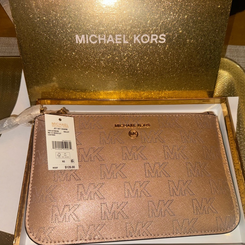 Micheal KORS Perforated Ballet Clutch
